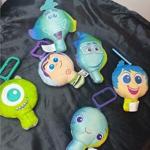 Disney Colorful Character Plush Keychains